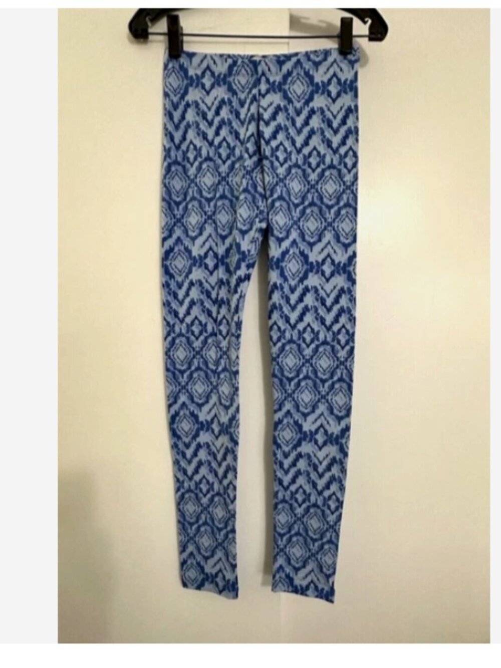 GUESS Blue Davi Ikat Tribal Print Leggings NWT XS Pants